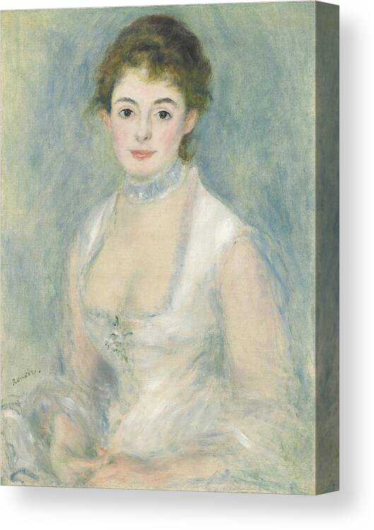 Renoir Canvas Print featuring the painting Madame Henriot by Auguste Renoir