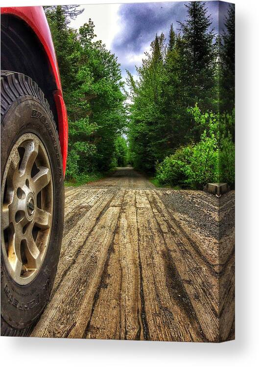 Trucks Canvas Print featuring the photograph Maine Roads by Nick Heap