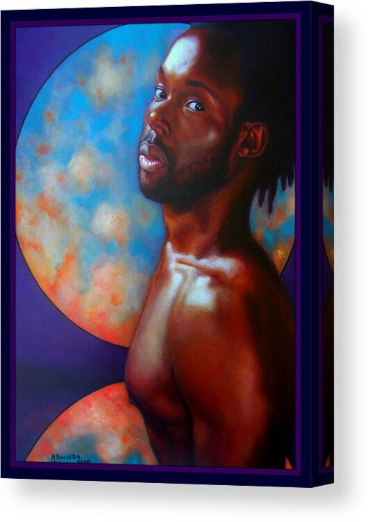 Man Canvas Print featuring the painting Mardi by MarvL Roussan