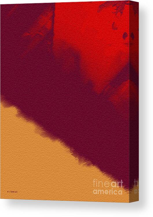 Maroon Canvas Print featuring the digital art Maroon Take Over by Dee Flouton