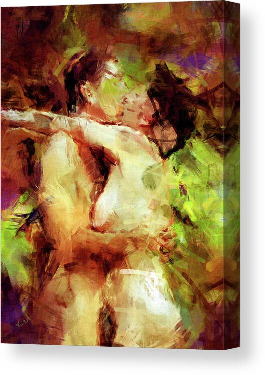 Nudes Canvas Print featuring the photograph Never Let Me Go by Kurt Van Wagner
