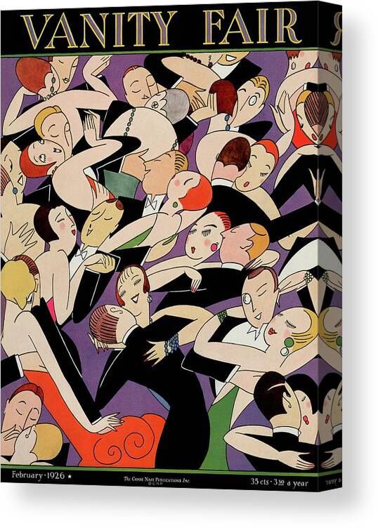 Dance Canvas Print featuring the photograph New Years Revelers by A H Fish