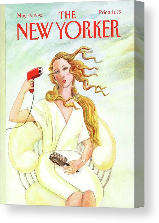 Lady Canvas Print featuring the painting New Yorker May 25th, 1992 by Susan Davis