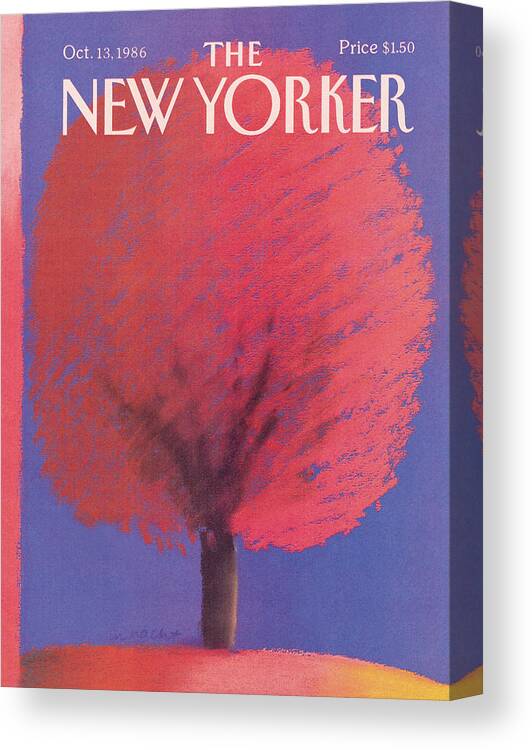 Nature Canvas Print featuring the painting New Yorker October 13th, 1986 by Merle Nacht