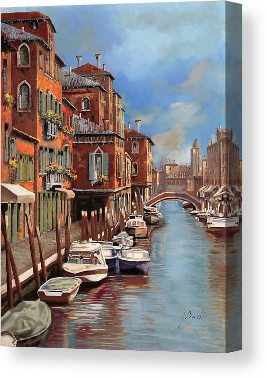 Murano Canvas Print featuring the painting nuvole a Murano by Guido Borelli