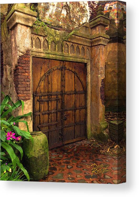 Passage To The Past By Doug Kreuger Canvas Print featuring the painting Passage To The Past by Doug Kreuger