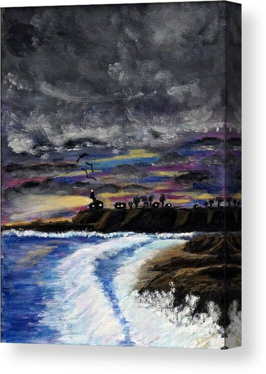 Painting Canvas Print featuring the painting Passing Storm by Gary Brandes
