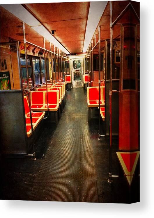 Philadelphia Canvas Print featuring the photograph Philadelphia - Empty Car by Richard Reeve