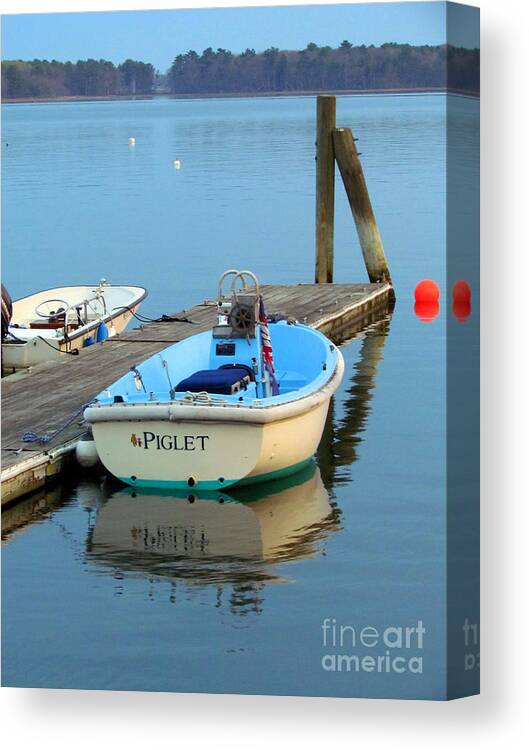 Dingy Canvas Print featuring the photograph Piglet by Elizabeth Dow