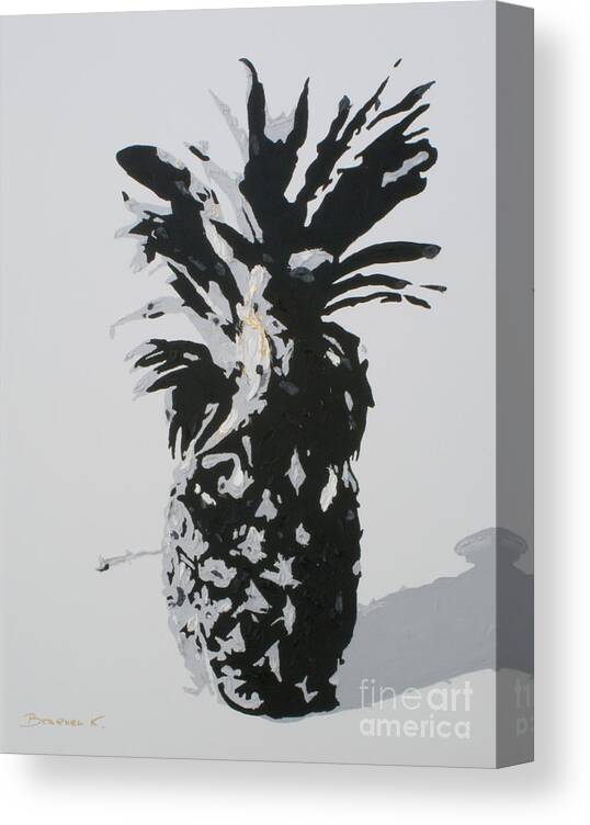 Pineapple Canvas Print featuring the painting Pineapple by Katharina Bruenen