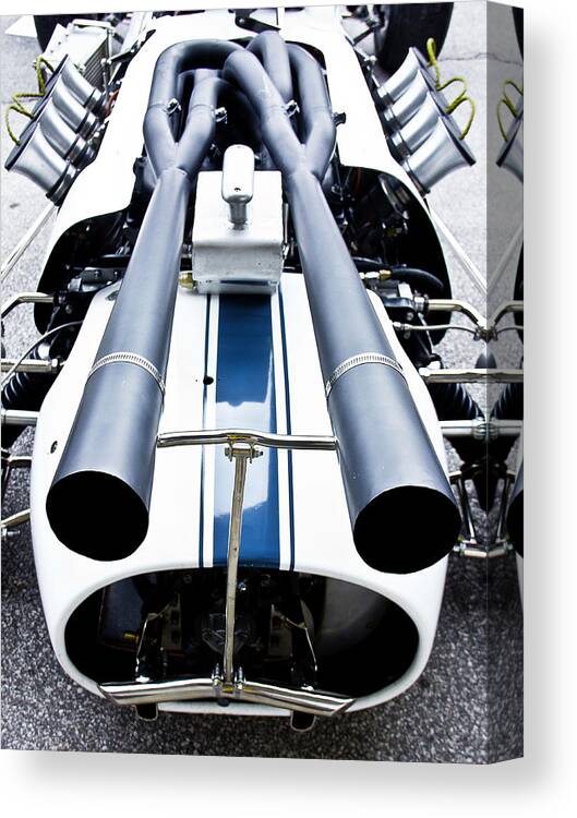 Motorsports Canvas Print featuring the photograph Pipes by Michael Nowotny