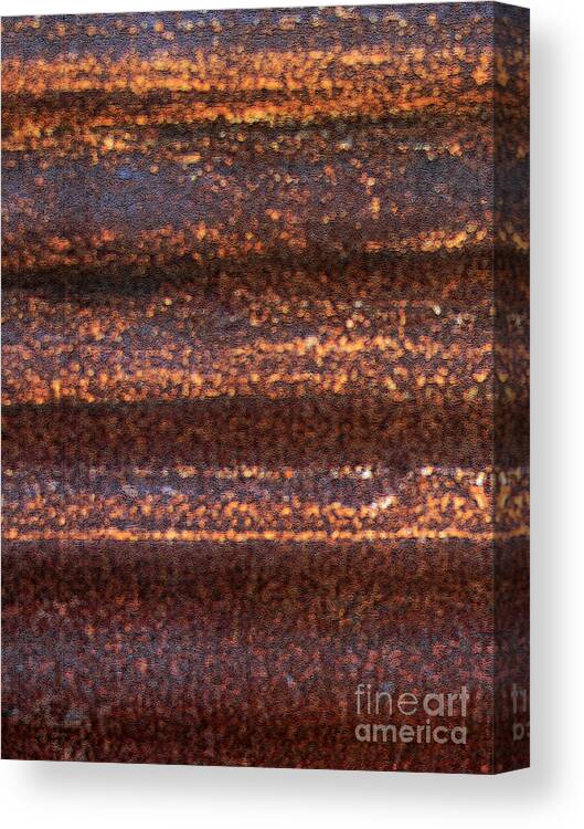 Pattern Canvas Print featuring the photograph Plain Ole Rust Abstract 1 by Connie Fox