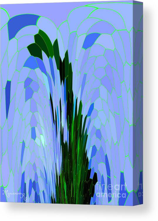 Abstract Canvas Print featuring the digital art Point of View by Mariarosa Rockefeller