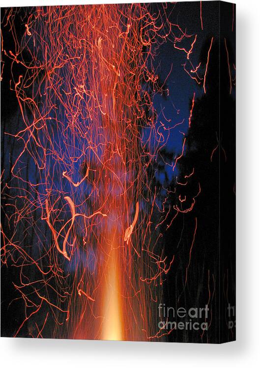 Fire Canvas Print featuring the photograph Portal by Rory Siegel