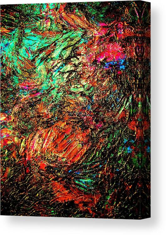 Canvas Prints Canvas Print featuring the painting Pure Bliss by Monique Wegmueller