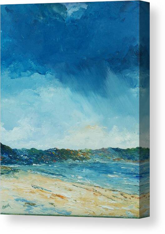 Ireland Canvas Print featuring the painting Rain a comin by Conor Murphy