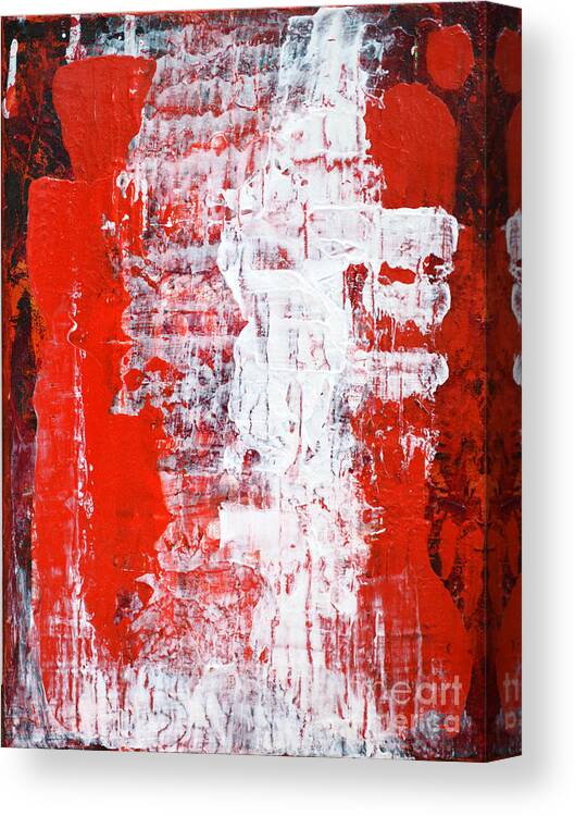Abstract Painting Paintings Canvas Print featuring the painting Sacrifice by Belinda Capol