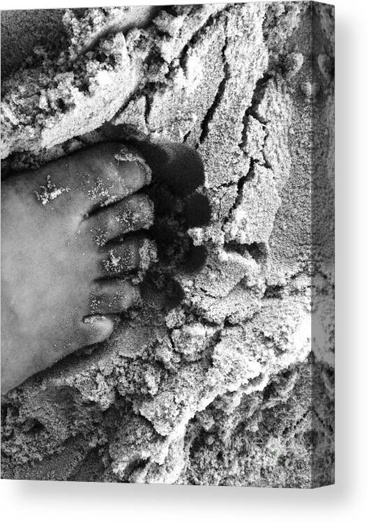 Sand Canvas Print featuring the photograph Sand Foot by WaLdEmAr BoRrErO