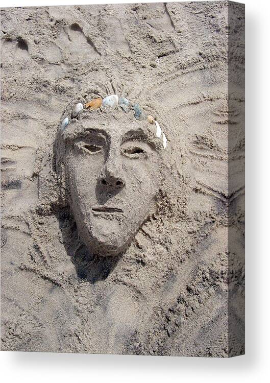 Sand Canvas Print featuring the photograph Sand Lady by Dorothy Maier
