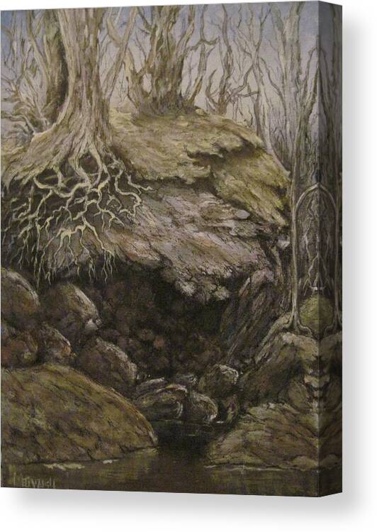 Fantasy Canvas Print featuring the painting Shades of Froud by Megan Walsh