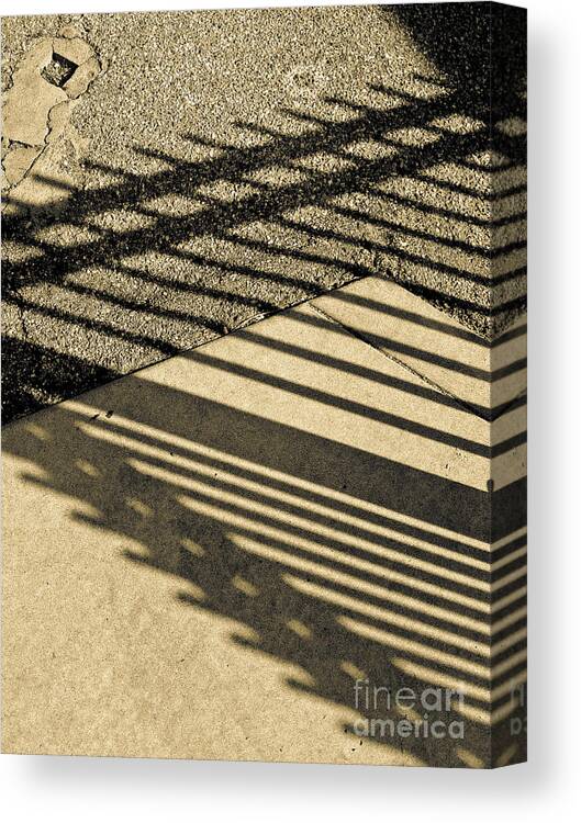 Abstract Canvas Print featuring the photograph Shadow No.105 by Fei A