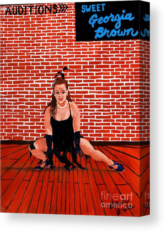 Dance Canvas Print featuring the painting Showtime by Edward Fuller