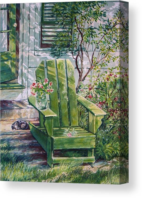 Art Canvas Print featuring the painting Siesta by Joy Nichols