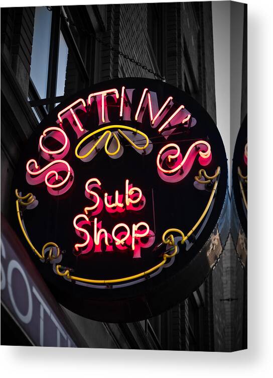 Sottinis Canvas Print featuring the photograph Sottini's Sub Shop by James Howe