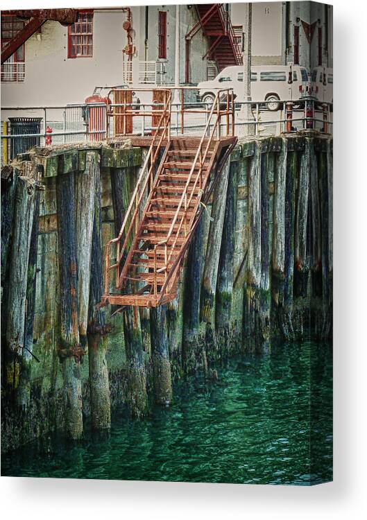 Stairs To Nowhere Canvas Print featuring the photograph Stairway To by Jessica Levant