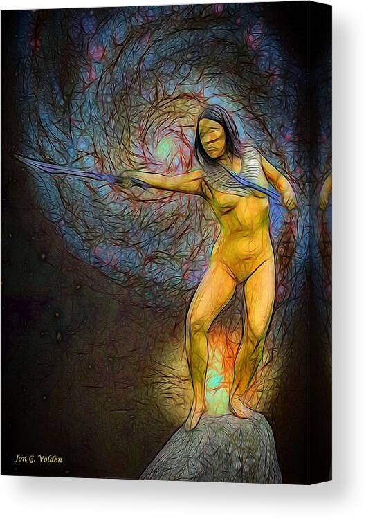 Star Canvas Print featuring the photograph Star Goddess by Jon Volden