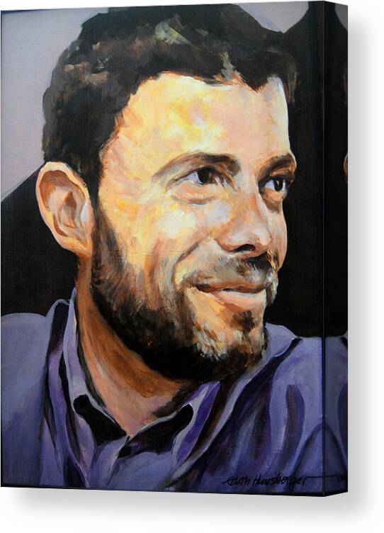 Portrait Canvas Print featuring the painting Steve by Edith Hunsberger