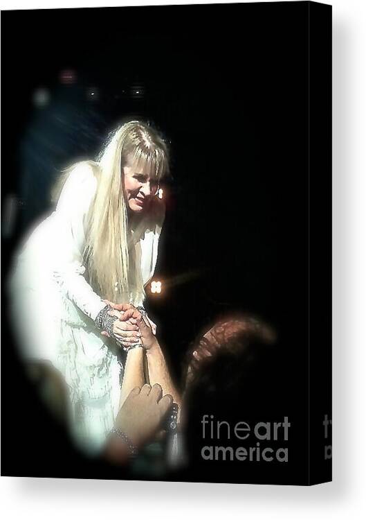 Stevie Nicks Canvas Print featuring the photograph Stevie Nicks of Fleetwood Mac by Christy Gendalia