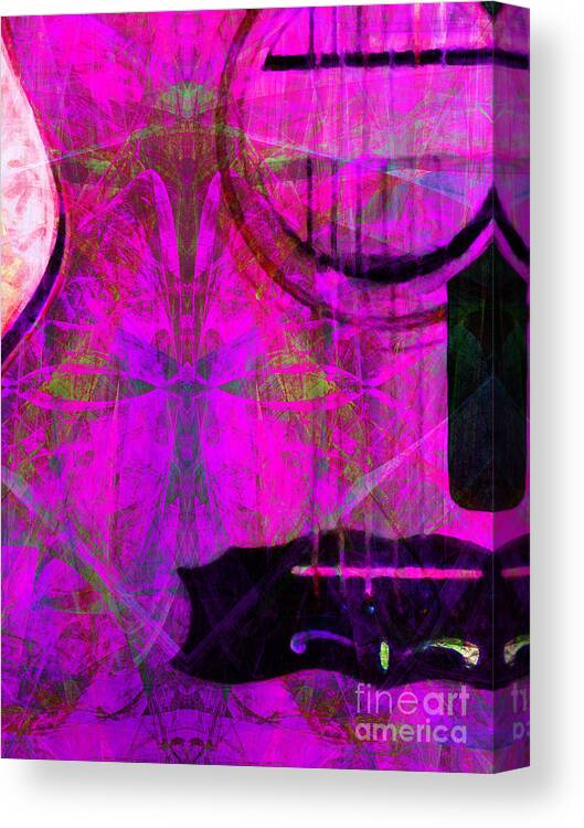 Music Canvas Print featuring the photograph Still My Guitar Gently Weeps 20140715 Vertical m80 by Wingsdomain Art and Photography