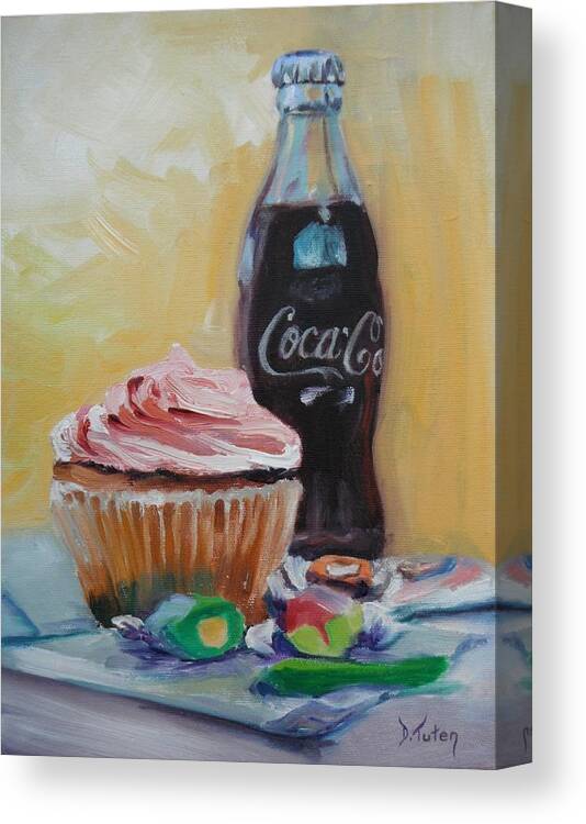 Coke Canvas Print featuring the painting Sugar Overload by Donna Tuten