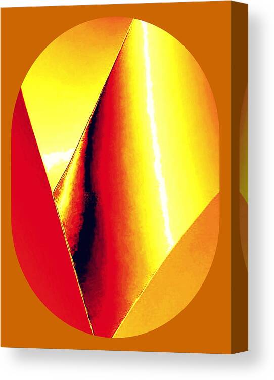 Yellow Canvas Print featuring the digital art Sun Spot by Mary Russell