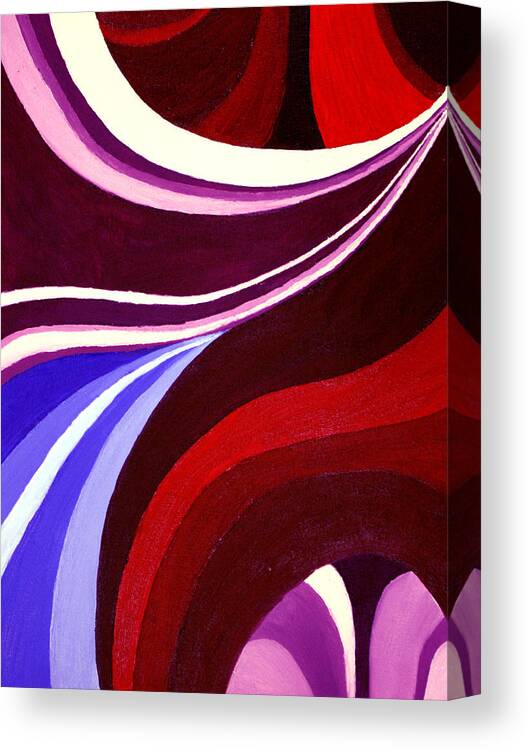 Oil Canvas Print featuring the painting Swirls of Color by Beth Parrish