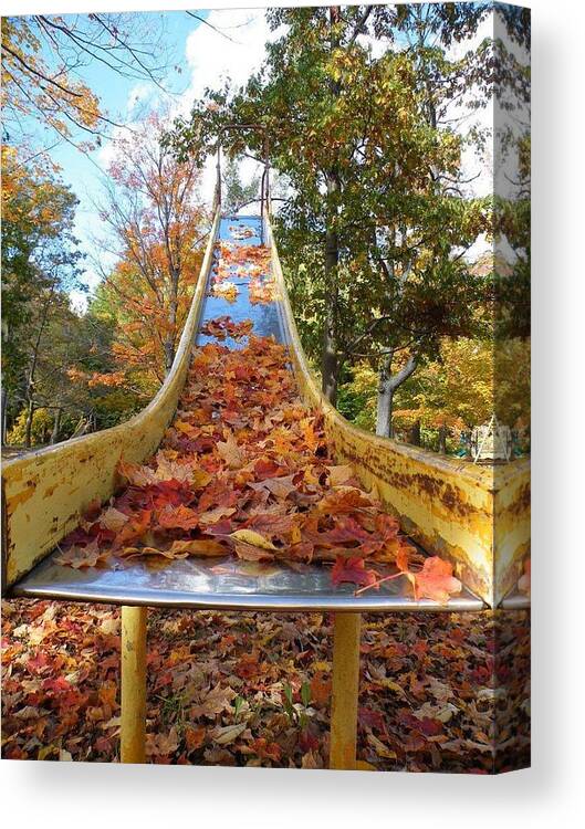 Autumn Canvas Print featuring the photograph The Arrival of Fall by Lori Strock