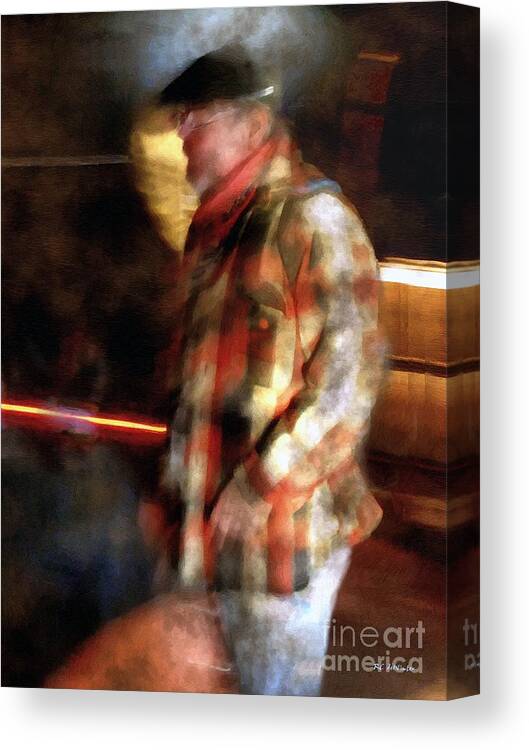 Man Canvas Print featuring the painting The Foundryman by RC DeWinter