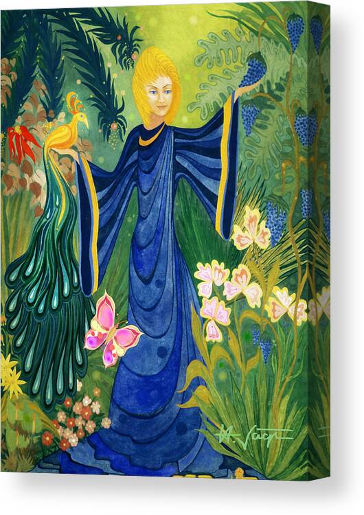 Spring Canvas Print featuring the painting The Spring Garden of Gaia by Hartmut Jager