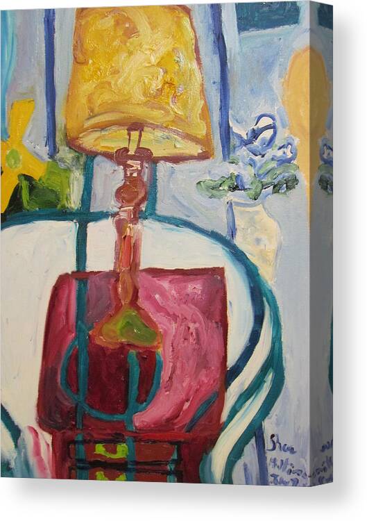 Lamp Canvas Print featuring the painting The Lamp by Shea Holliman