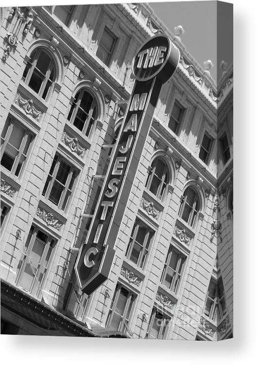 Majestic Theater Canvas Print featuring the photograph The Majestic Theater Dallas #3 by Robert ONeil