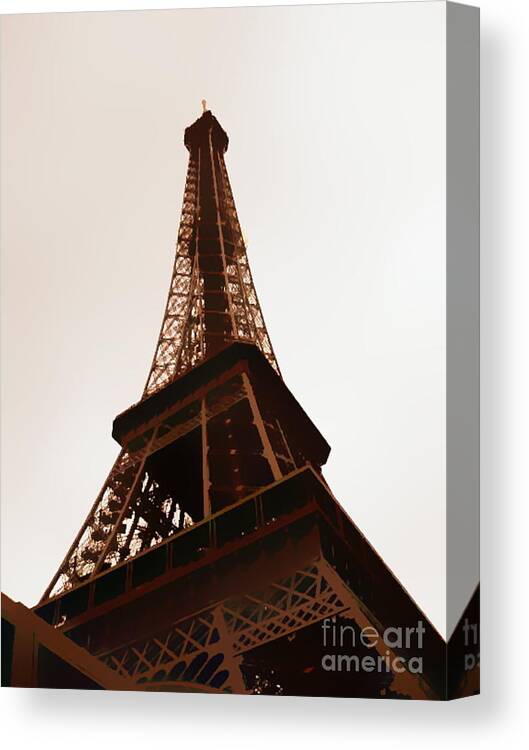 Eiffel Tower Canvas Print featuring the photograph Eiffel Tower by A K Dayton