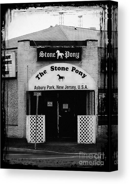 Asbury Park Canvas Print featuring the photograph The Stone Pony by Colleen Kammerer