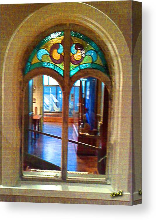 History Canvas Print featuring the photograph Through the window by CHAZ Daugherty