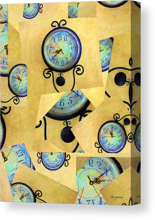 Time Canvas Print featuring the painting Time Release by RC DeWinter