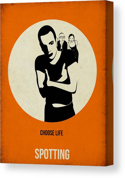 Trainspotting Canvas Print featuring the painting Trainspotting Poster by Naxart Studio