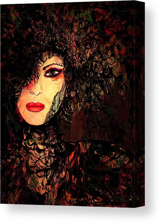 Woman Canvas Print featuring the mixed media Transformation by Natalie Holland
