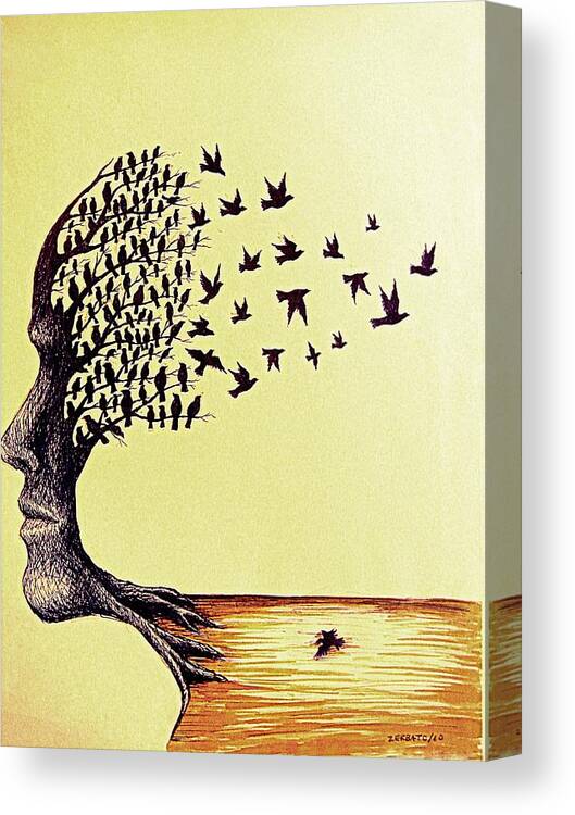 Ideals Canvas Print featuring the mixed media Tree Of Dreams by Paulo Zerbato