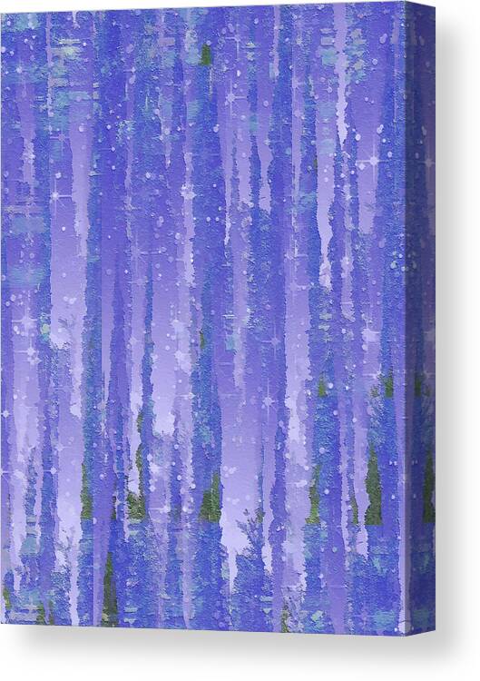 Evening Canvas Print featuring the digital art Twilight by Wendy J St Christopher