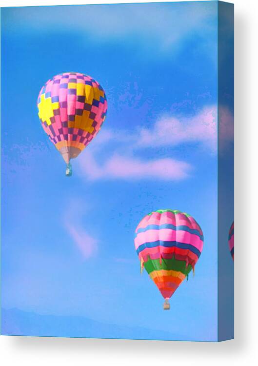 Baloon Canvas Print featuring the painting I Think I Might Fly Away by Douglas MooreZart
